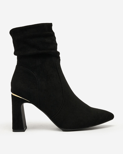 Royalfashion Čierne dámske čižmy Aharha