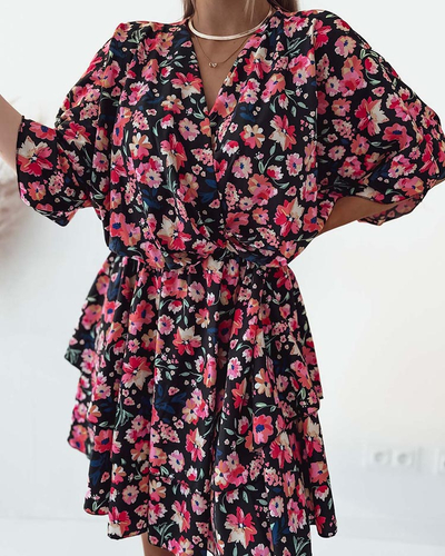 Royalfashion Dámske mini šaty s originálnym vzorom