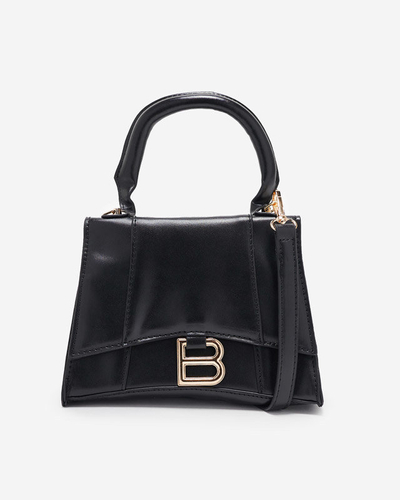 Čierna dámska mini taška s písmenom "B" - Doplnky