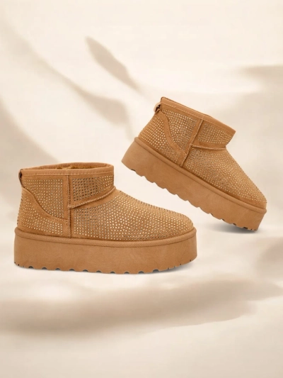 Royalfashion Beige ženské snehule a'la UGGs Corob