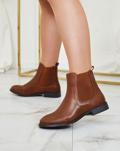 Royalfashion Čierne dámske čižmy a'la sztyblety s ozdobami Ederte