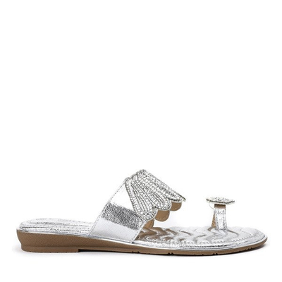 Papuče so striebornými ozdobami Precious - Obuv