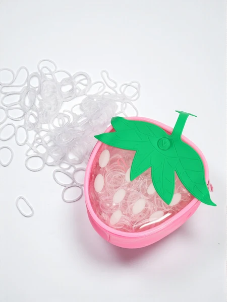 Royalfashion Večbarvne silikonske gumice za lase Jagoda