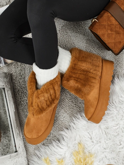 Ženski škornji a'la za sneg s krznom Irelle