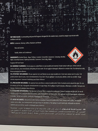 Inšpirovaná eau de parfum pre mužov Top Force Black