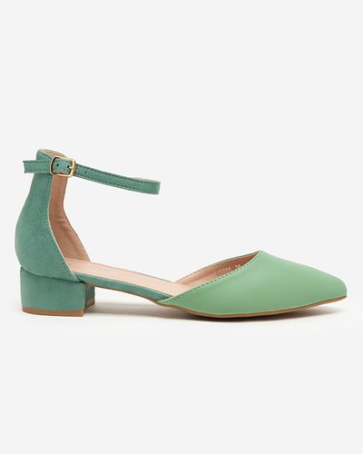 Zelené dámske sandále na dolnom stĺpiku Areda - Obuv