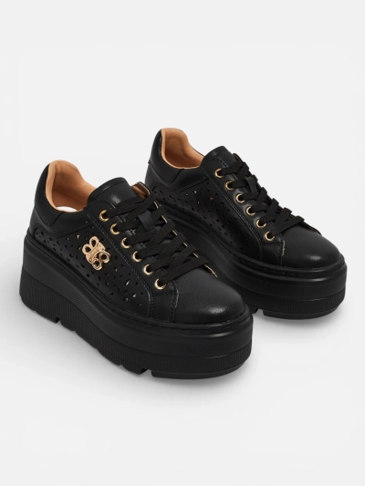 Ažurne športne ženske superge iz naravnega usnja Atelle