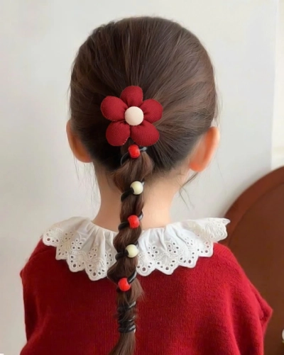 Royalfashion Gumička do vlasov pružina s malým kvietkom Blossom Coil