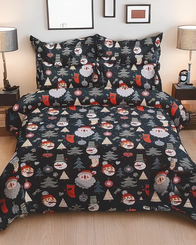 Royalfashion vianočný posteľný set 160x200 kompletný 3-DIELNY