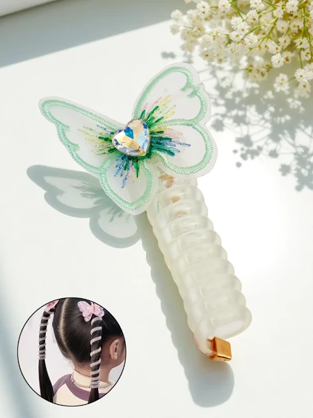 Royalfashion Gumička na vlasy pružina s motýľom Spring Butterfly