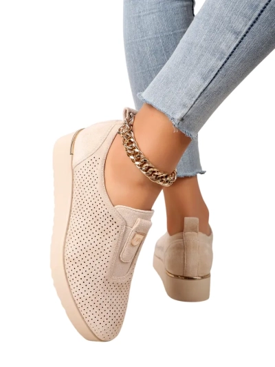 Royalfashion Dámske perforované nízke topánky Goriette