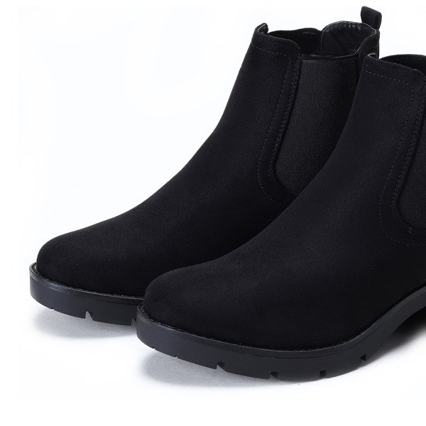 Klasyczne czarne botki Chie - Obuwie