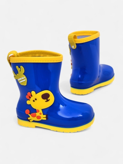 Royalfashion Detské gumové čižmy s nášivkami Good Time