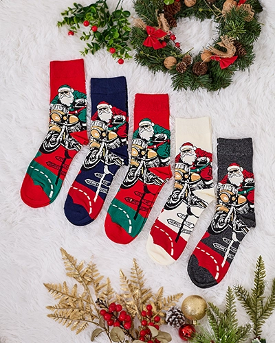 Royalfashion Dlhe pánske prázdninové ponožky 5/balenie