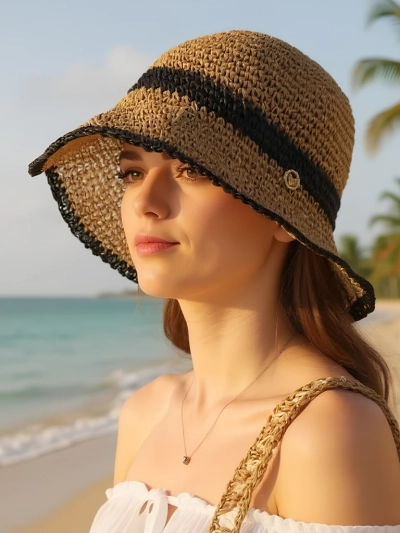 Royalfashion Dámsky slamený klobúk Sun Bloom