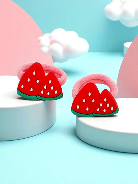 Royalfashion Gumičky do vlasov s ovocným motívom Fruity Bloom