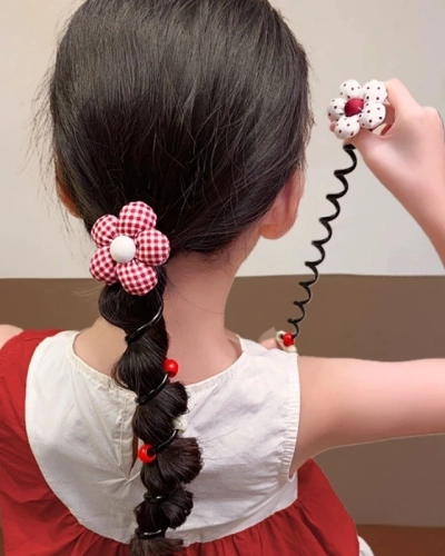 Royalfashion Gumička na vlasy s malým kvietkom Blossom Coil