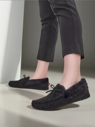 Royalfashion Dámske mokasíny s kožušinou Ahtikes