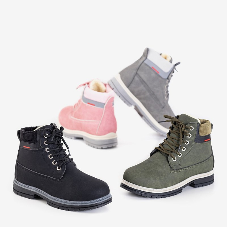 OUTLET Ružové dámske zateplené topánky Triniti - Topánky