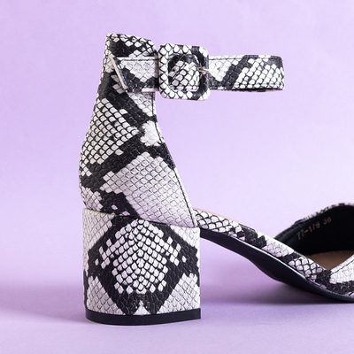 Dámske hadovité lodičky na stĺpe Lux - Obuv