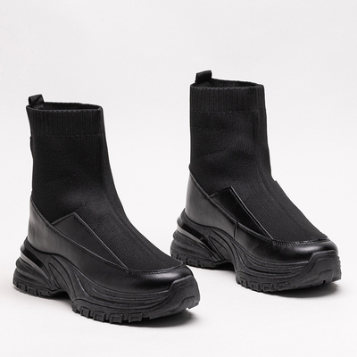 Čierne dámske športové slip-on tenisky Berida - Obuv