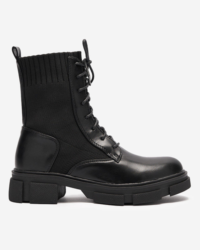 OUTLET Čierne dámske vysoké čižmy Lappa- Footwear