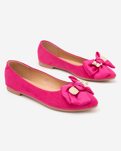 Royalfashion Dámske baleríny so špicatou špičkou a mašľou Retripo