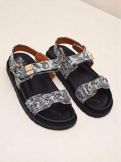 Royalfashion Dámske sandále s Aloe potlačou