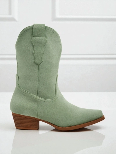 Ženski kavbojski škornji iz eko semiša SpireHush