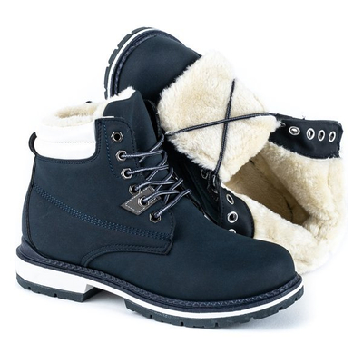 Tmavomodré turistické topánky s izoláciou North Land - Obuv