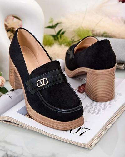 Royalfashion Dámske mokasíny na podpätku Lemaneg