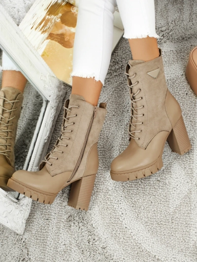 Ženski gležnarji iz eko semiša s peto Event Bramble