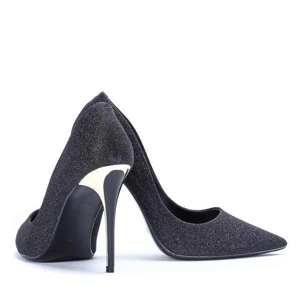 Čierne bodce s trblietkami Cassidy - Obuv