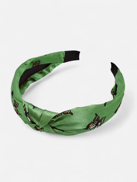 Royalfashion Naglavni trak za lase v karirastem vzorcu z metulji Butterfly Weave