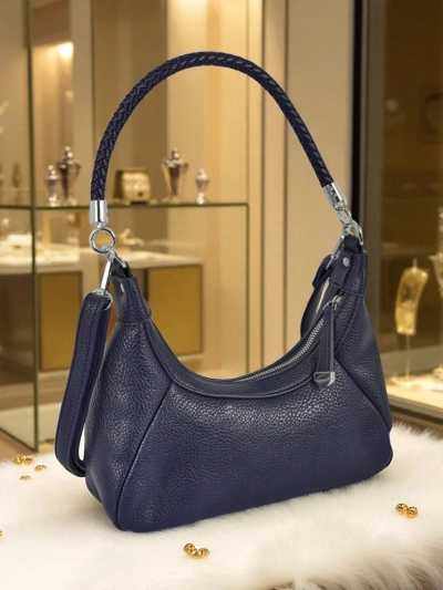 Royalfashion Majhna ženska torbica iz eko usnja z okrasnim pasom Lacquea