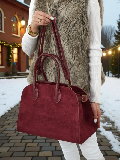 Ženska shopper torbica eko semiš Dorelle