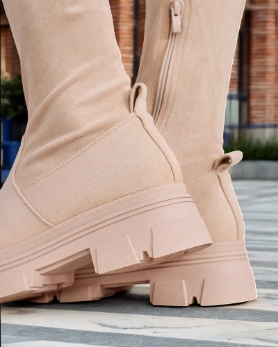 Royalfashion Dámske slip-on nad koleno čižmy Aniaf