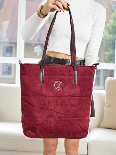 Ženska shopper torbica Caryenne iz eko semiša