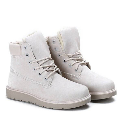 OUTLET Be Happy, béžové, zateplené turistické topánky - Obuv