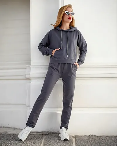 Royalfashion Bavlnená dámska mikinová súprava