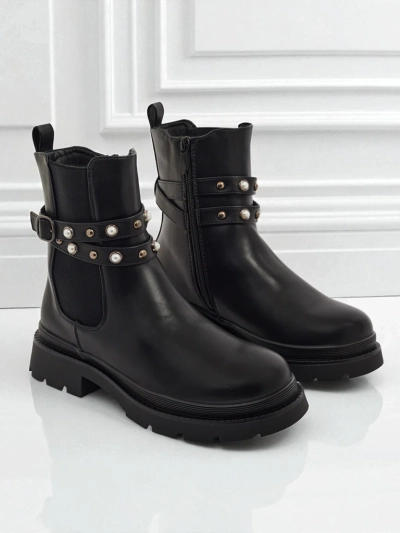 Visoki ženski gležnarji iz eko usnja Pearl Mist