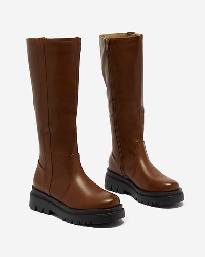 Dámske nadkolienky z ekokože v ťavej farbe Roterika - Obuv