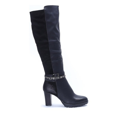 Czarne kozaki Angelina - Obuwie