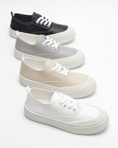 OUTLET Dámske biele tenisky Lorino - Obuv