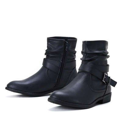 Czarne botki Lia - Obuwie