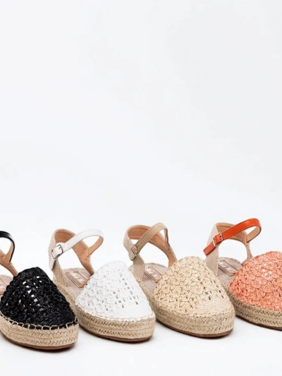 Oranžové dámske espadrilky s prelamovaným Triumf - Obuv