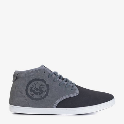 Čierna a sivá pánska športová obuv od firmy Denzel - Obuv