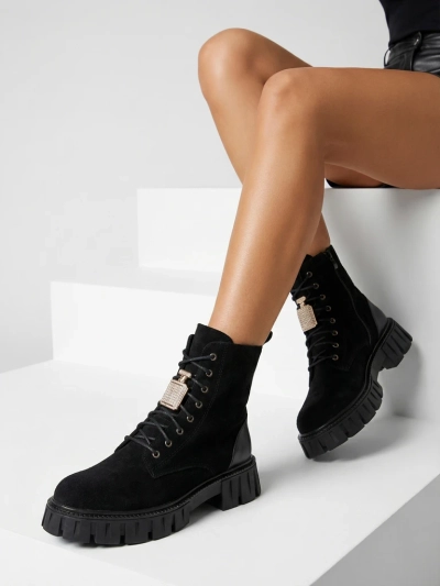 Royalfashion Eco semišové dámske topánky worker Edvines