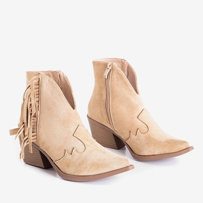 Kovbojské čižmy Dakota s kovovými strapcami - Obuv