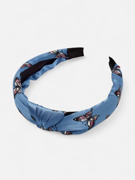 Royalfashion Naglavni trak za lase v karirastem vzorcu z metulji Butterfly Weave